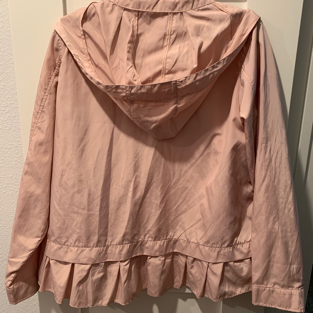 Pink Zara Rain Jacket with ruffle